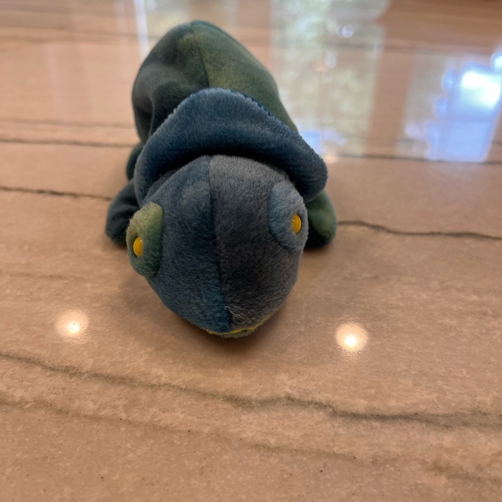 Ty Beanie Babies Rainbow Chameleon Plush
